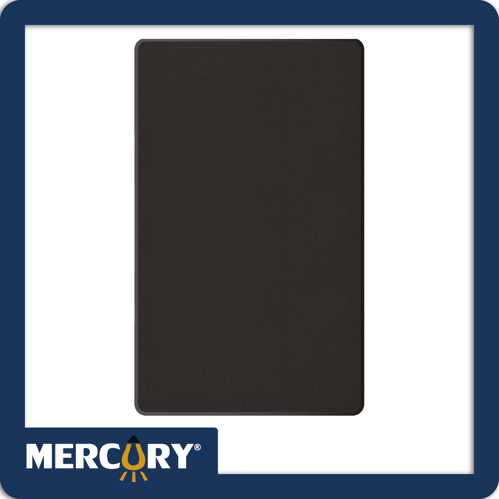 Placa ciega mercury linea plus negra