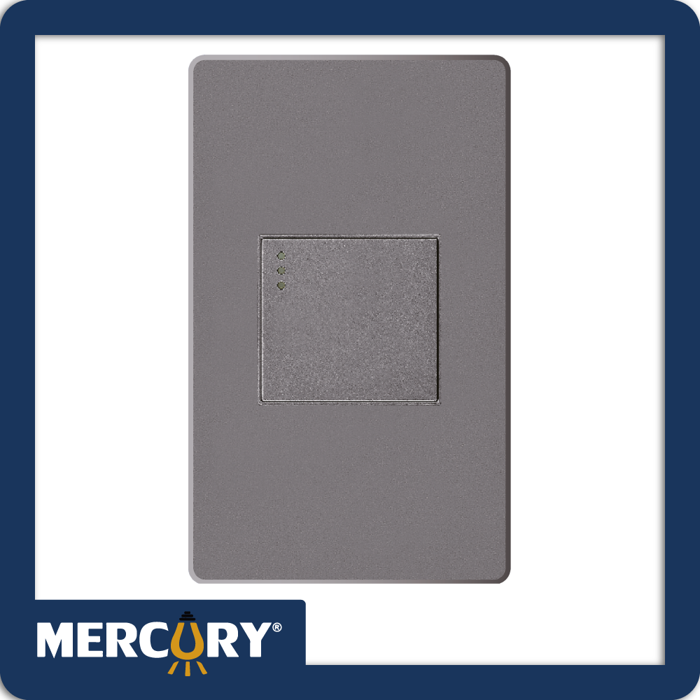 Interruptor sencillo mercury linea plus silver