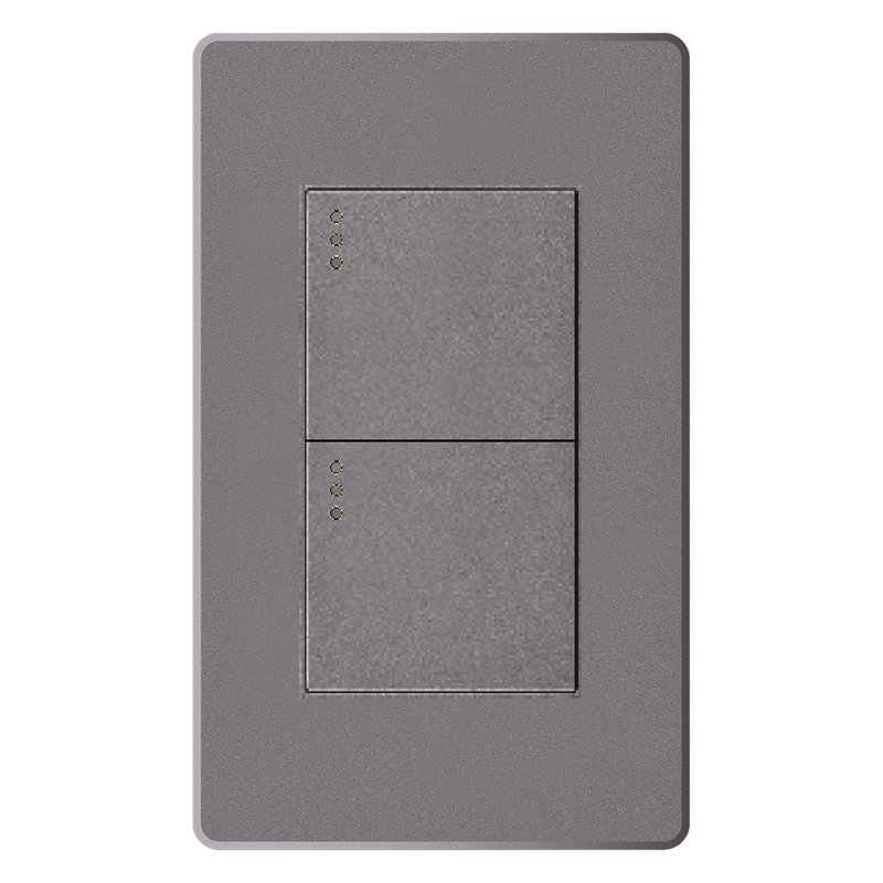 Interruptor doble mercury linea plus silver