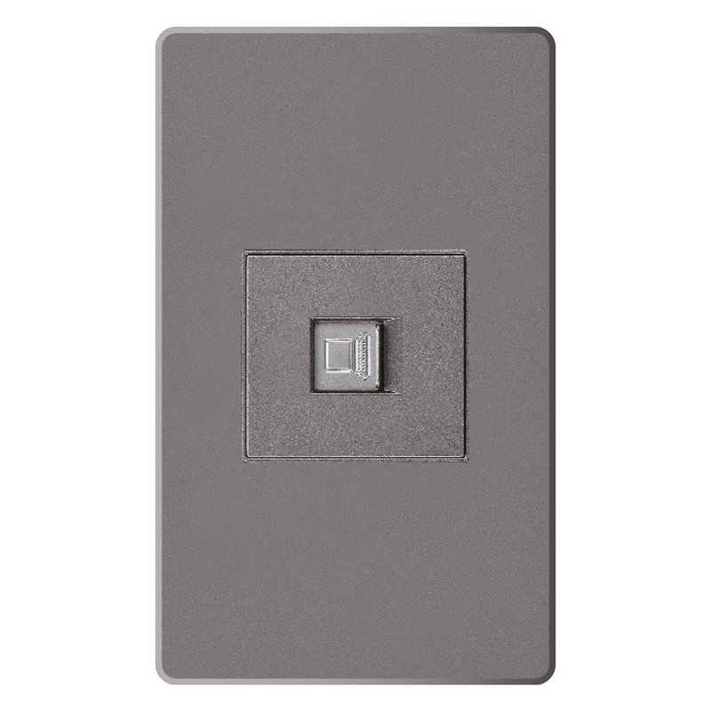 Toma rj45 pc mercury linea plus silver