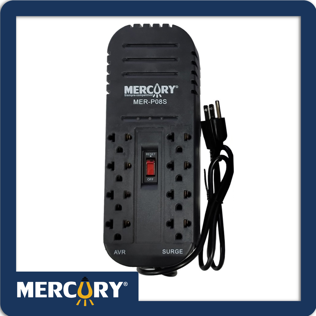 [ECA114] Regulador de voltaje 8 salidas 1000 pro-pc 125v