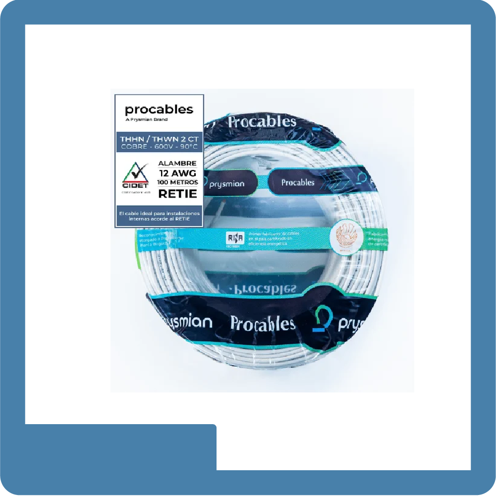 Alambre prc thhn 12 bl