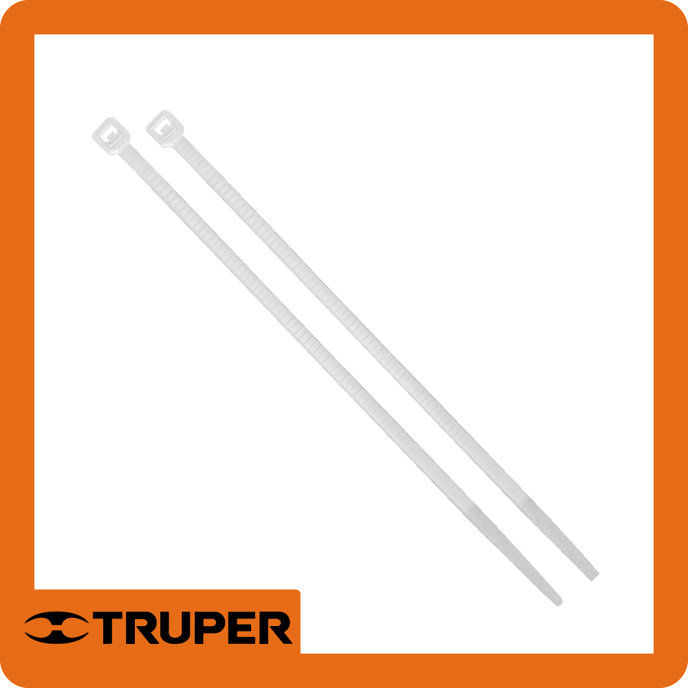 [44302] Bolsa con 100 cinchos plasticos 18 lb, 200*2.5 mm, naturales