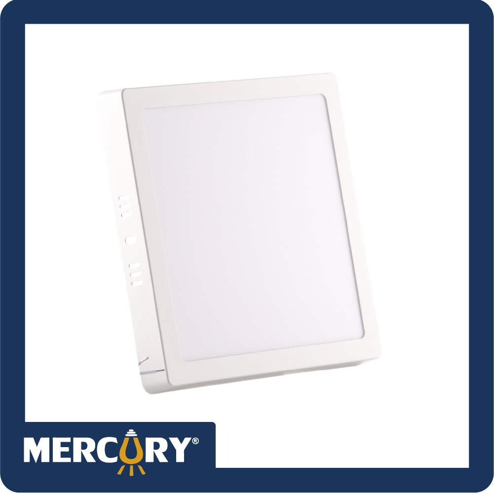 Panel led sobreponer 18w 8' luz calida 3000k cuadrado