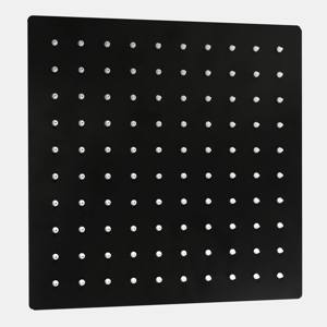 [VQAR011] Ducha agua fria cuadrada 8 negro mate