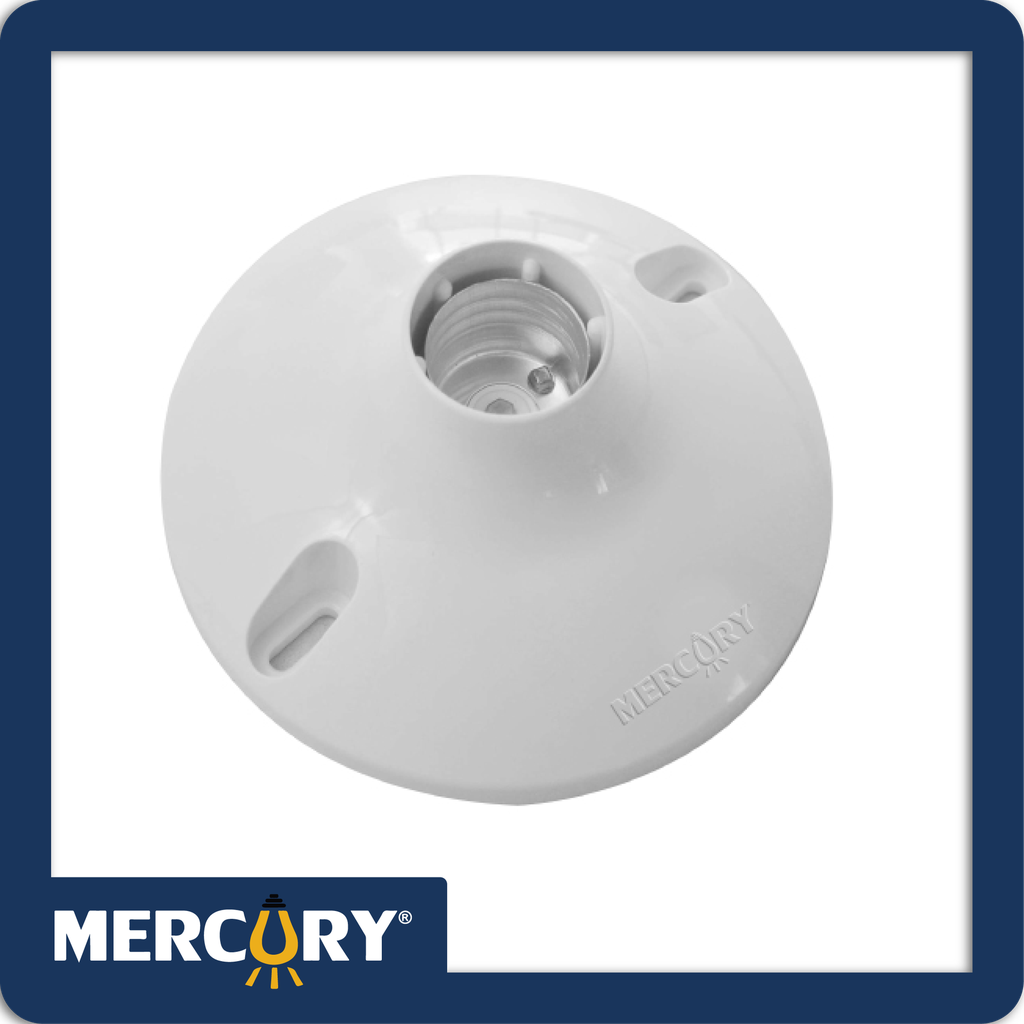 Plafon policarbonato e27 mercury premium con tornillos
