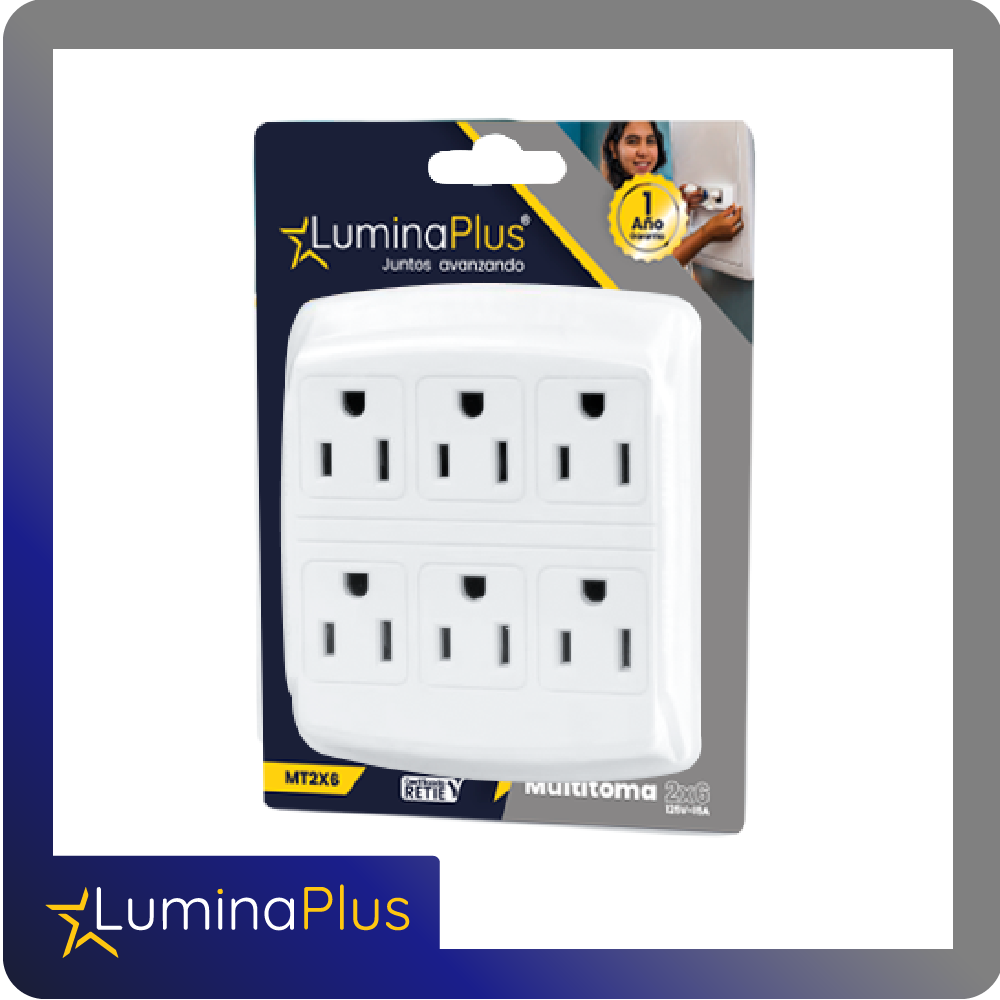 Multitoma 2x6 incrustar