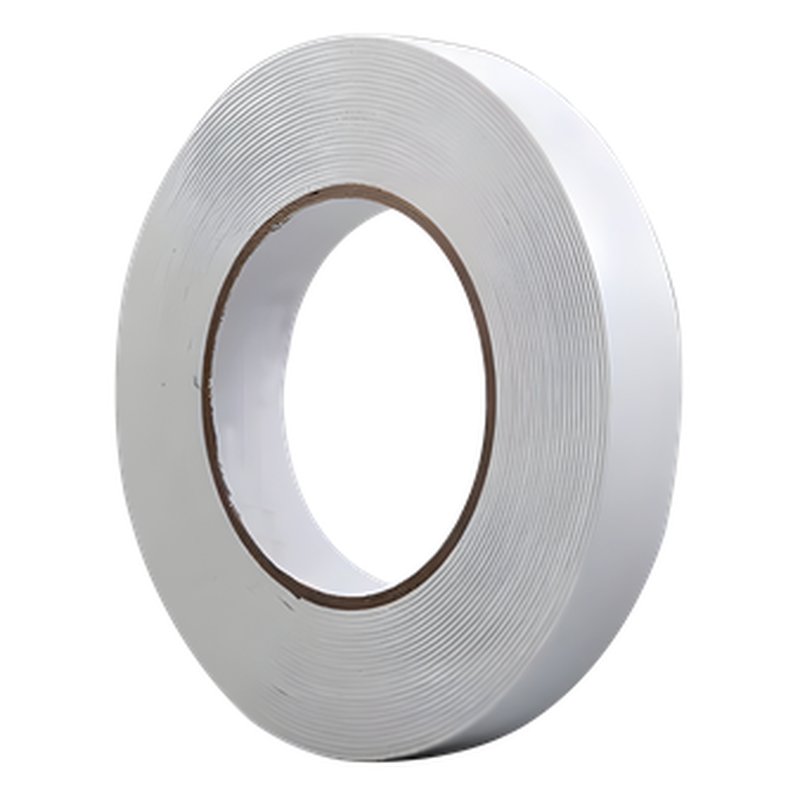Cinta doble faz espuma 1/2" rollo*2m multiproposito