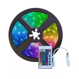 Cinta led luminaplus 12v 5050 ip20 Interior luz rgb rollo*5m (Incluye kit controlador)