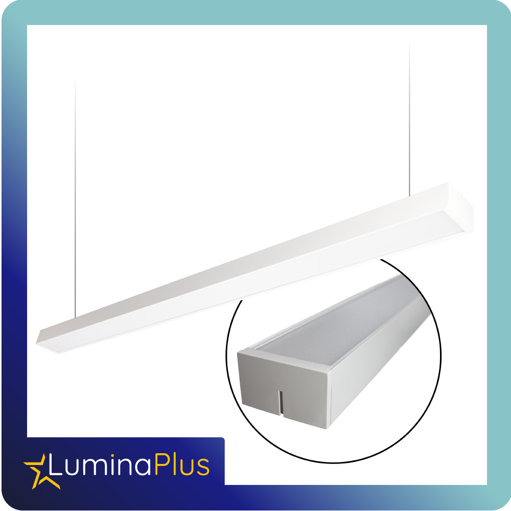 Luminaria lineal led luminaplus 40w blanca-6500k 1.2m