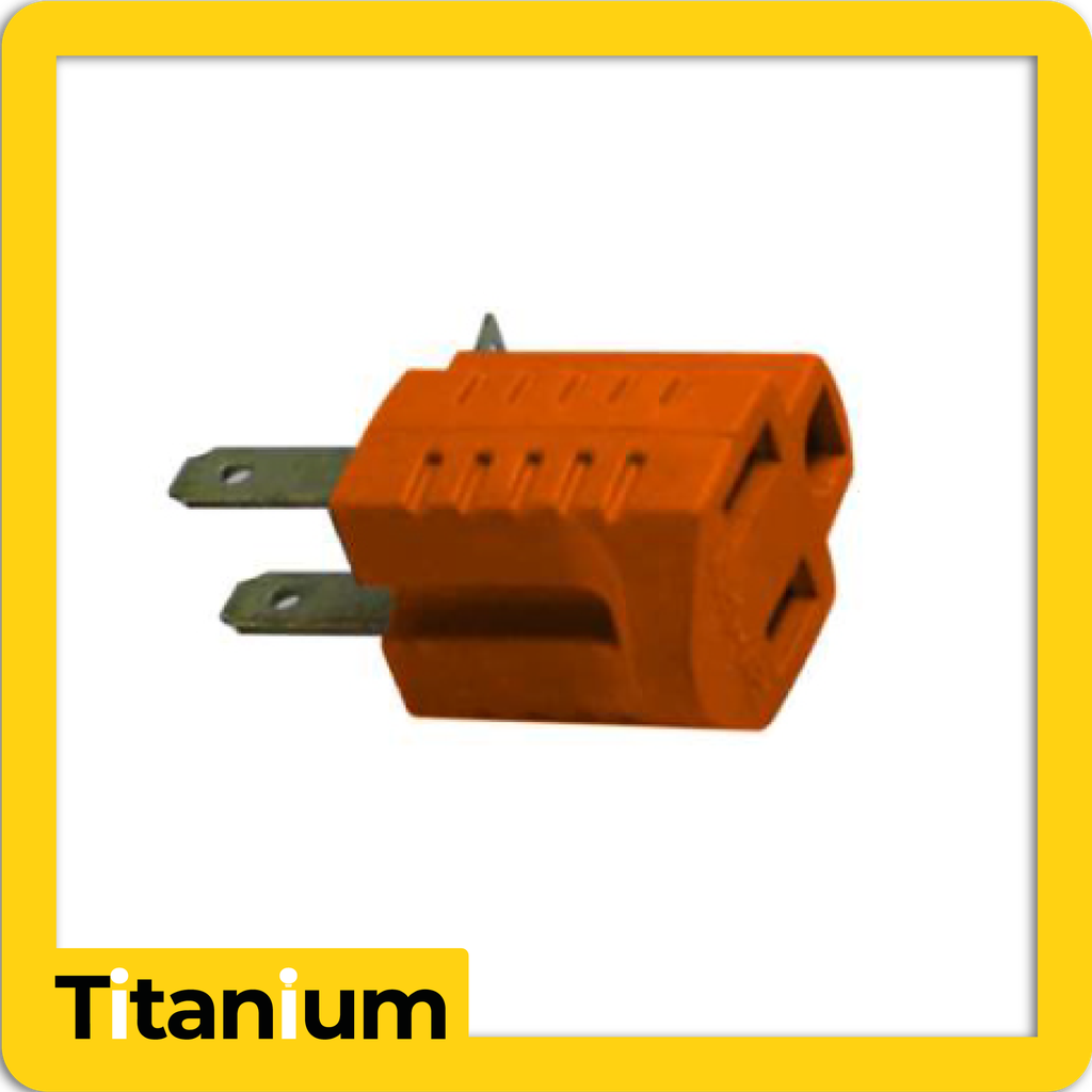 [ECA86] Convertidor polo tierra naranja 3 - 2 fino