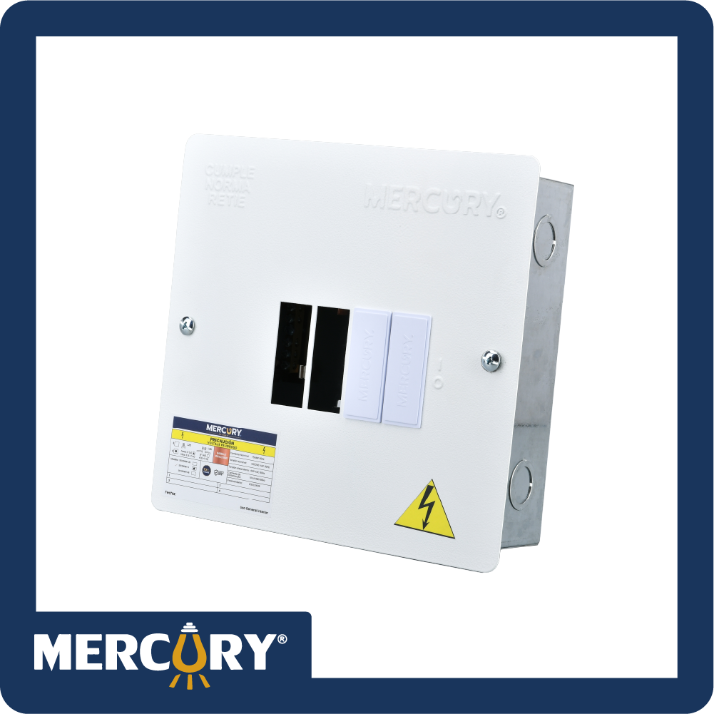 [EBM65] Tablero monofasico promax 4p tapa lisa metalica