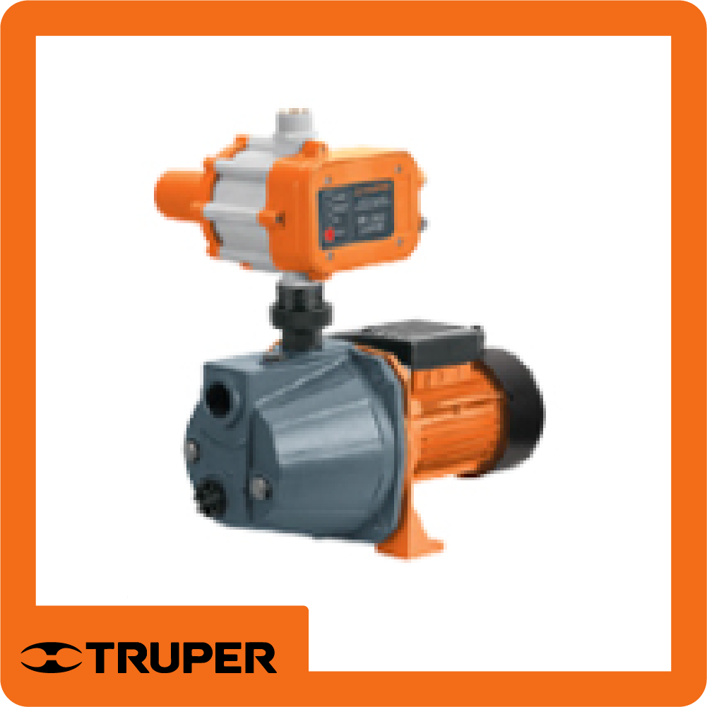 Bomba presurizadora jet hierro 1 hp con control, truper