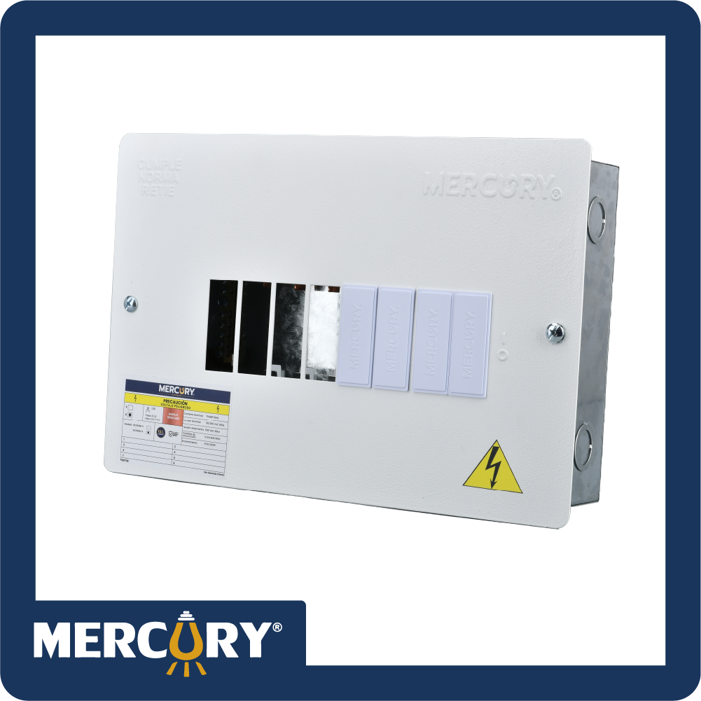 Tablero monofasico promax 8p tapa lisa metalica