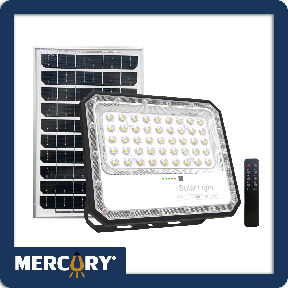 Reflector led solar 100w ip65 high lumen chip 6500k c/control (panel ISL76)