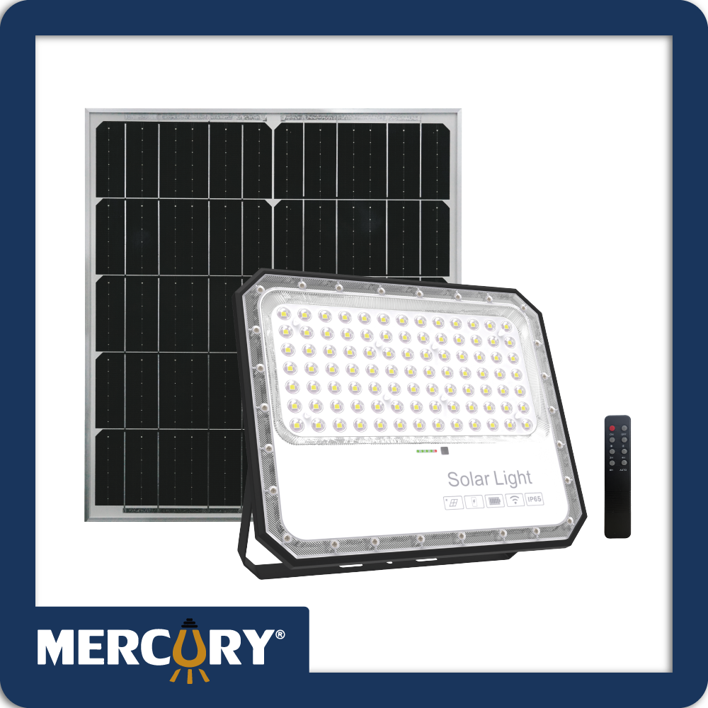Reflector led solar 300w ip65 high lumen chip 6500k c/control (panel ISL82)