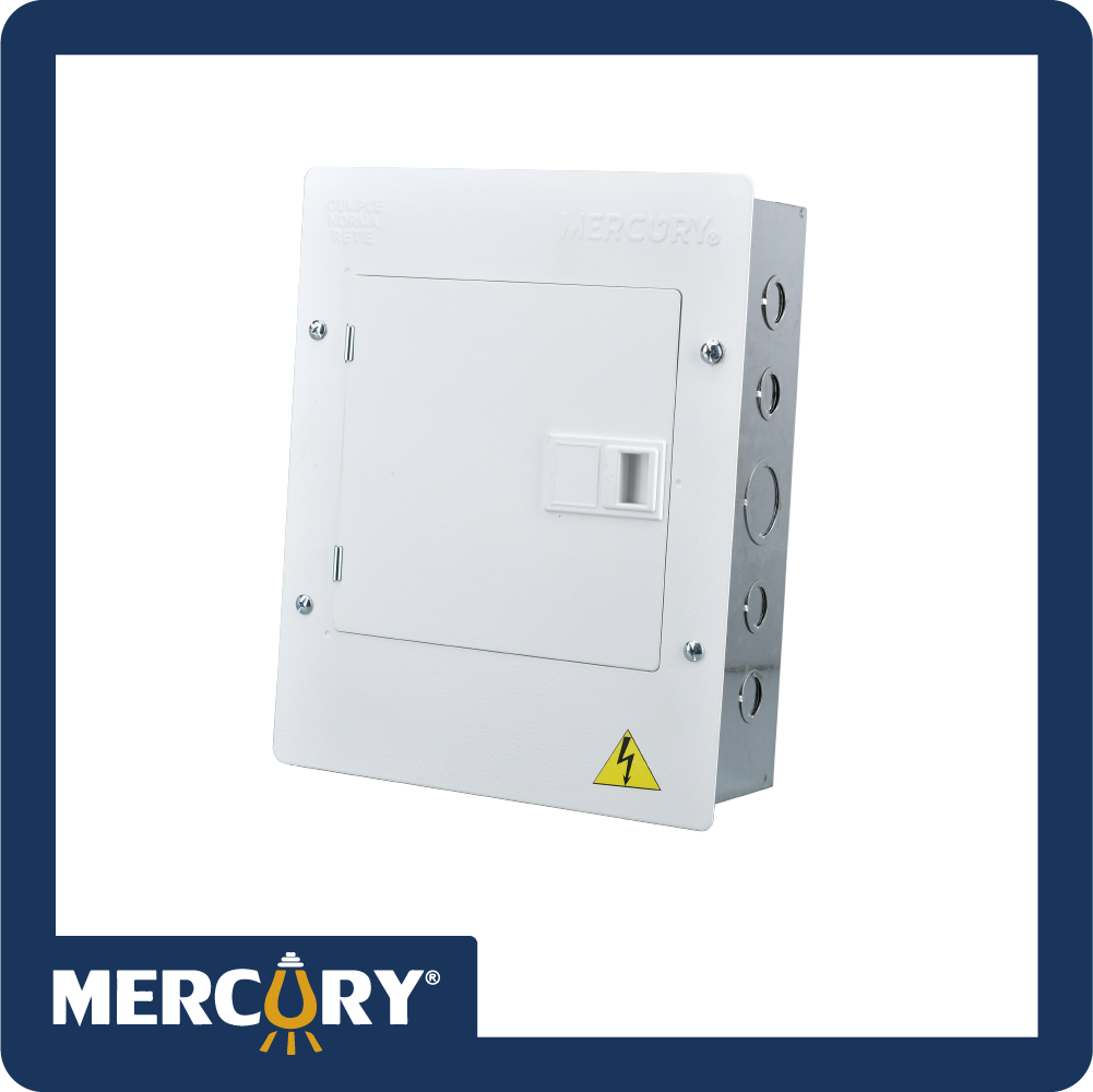 Tablero bifasico promax 12p tapa/puerta metalica industrial