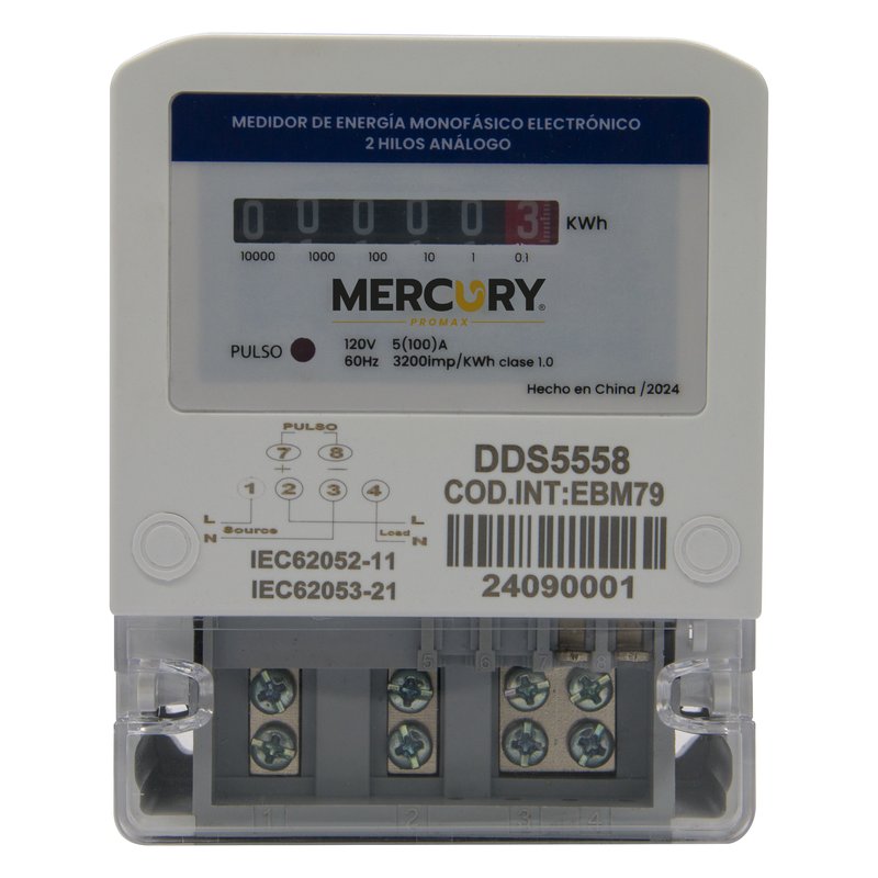 [EBM79] Medidor electronico interno 120v 2h monofasico 5-100a analogo
