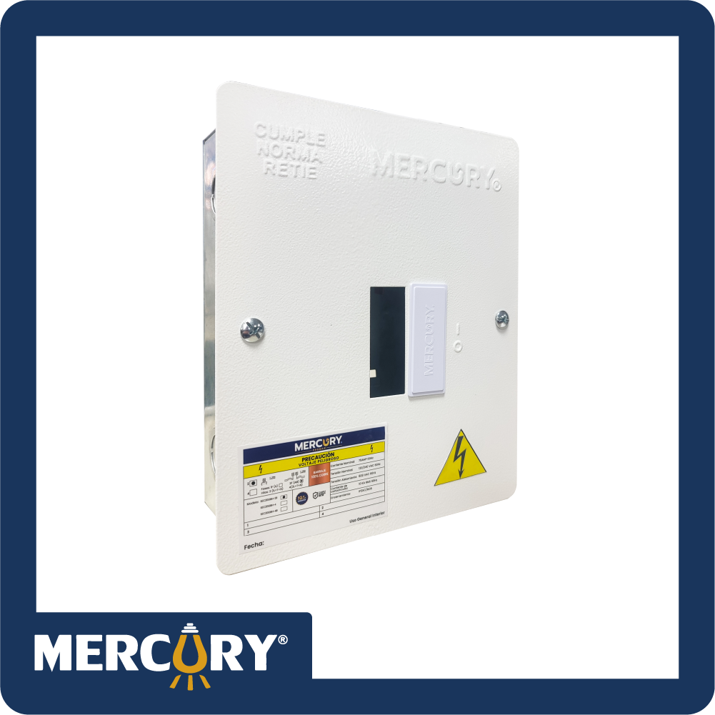 [EBM64] Tablero monofasico promax 2p tapa lisa metalica