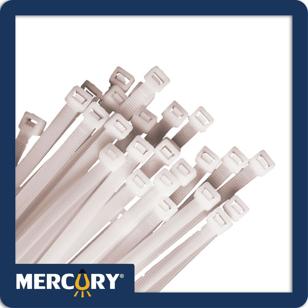 [EMP15] Amarre plastico en nylon 20cm x 4mm blanco bolsa*100und