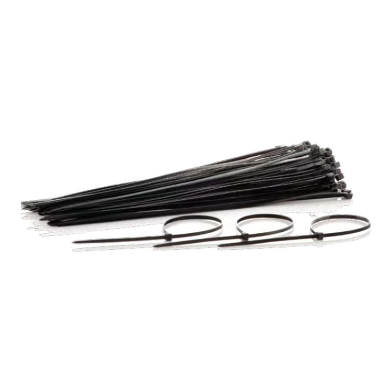 Amarre plastico en nylon 15cm x 2.5mm negro bolsa*100und