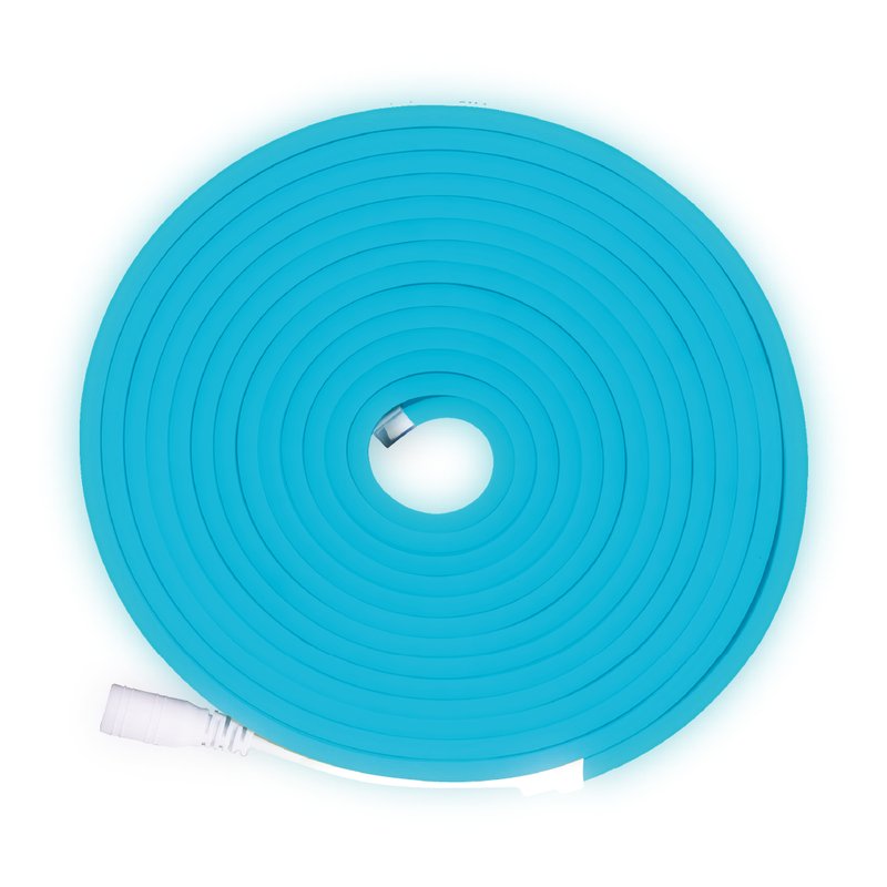 Neonflex led ultrathin (5*11mm) aguamarina 120v/c-10cm bolsa*5m
