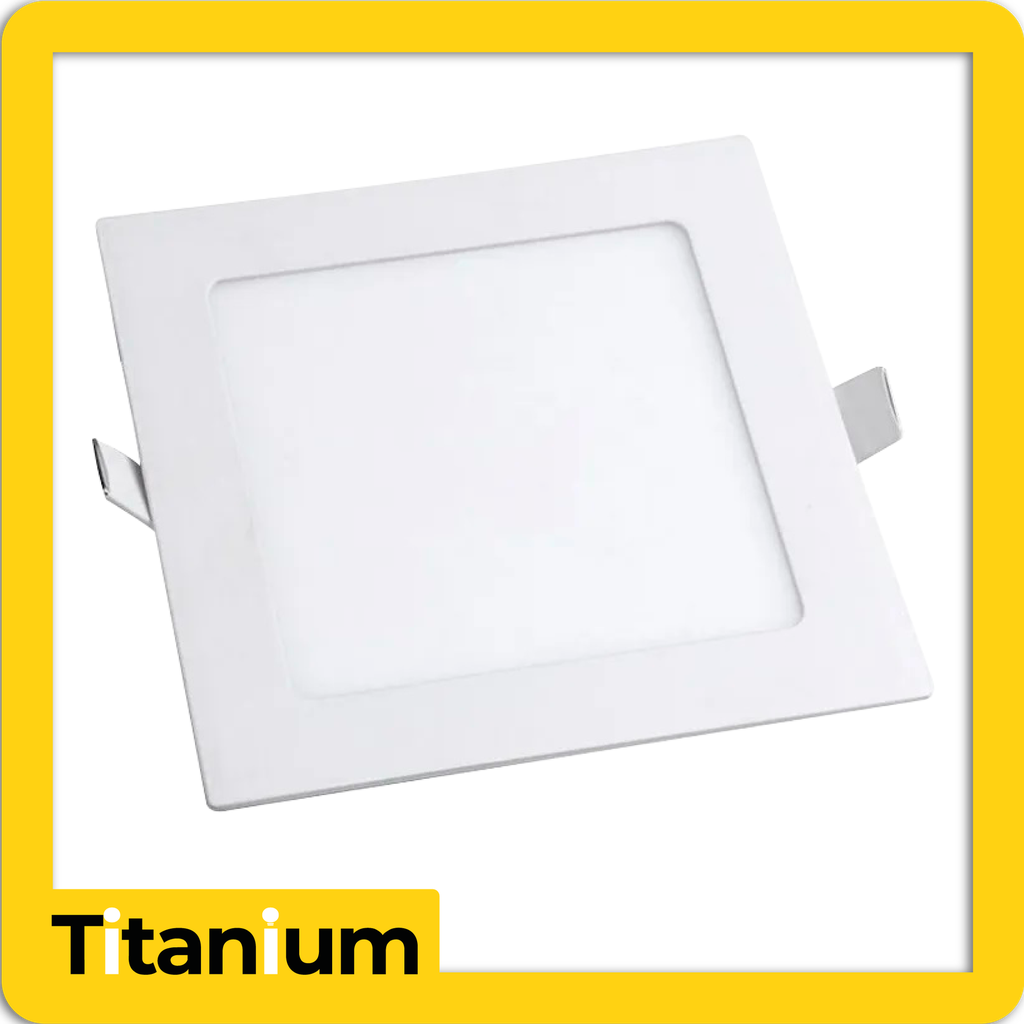 Panel led titanium 9w 5" 6500k cuadrado/incr