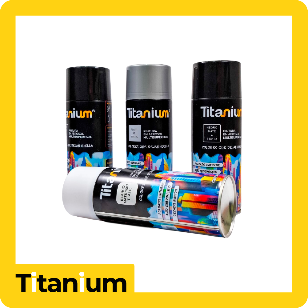Aerosol titanium blanco mate 1007 400ml