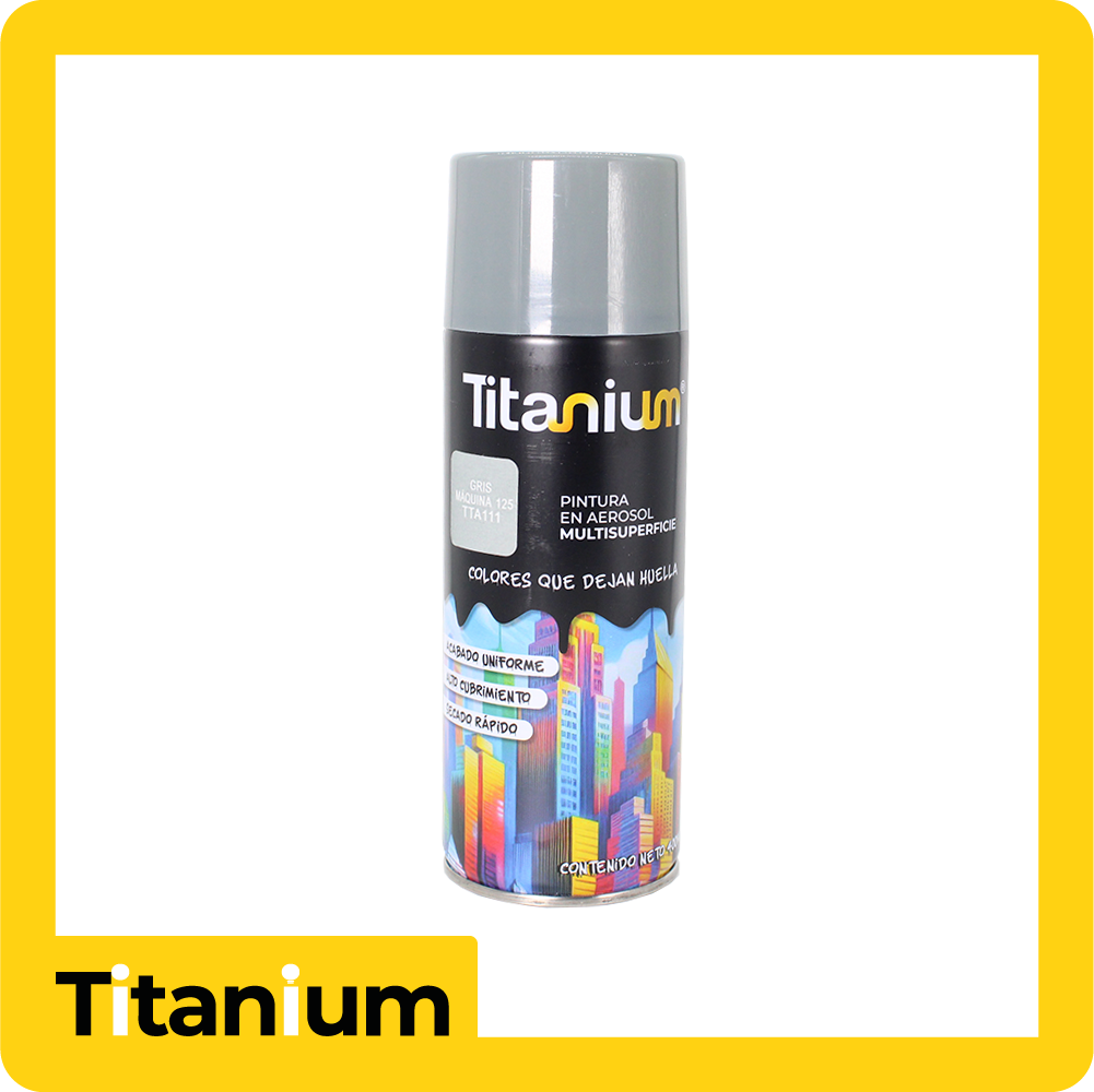 Aerosol titanium gris máquina 125 400ml