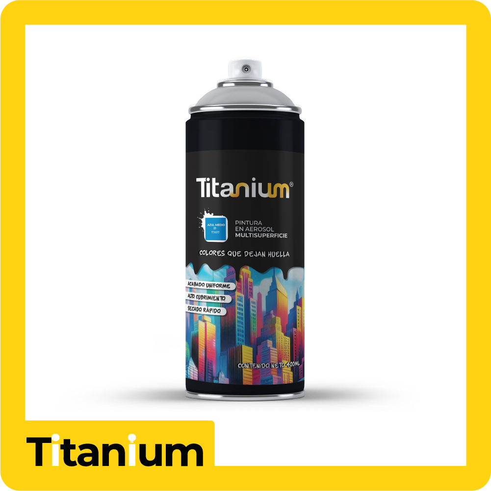 Aerosol titanium azul medio 21 400ml