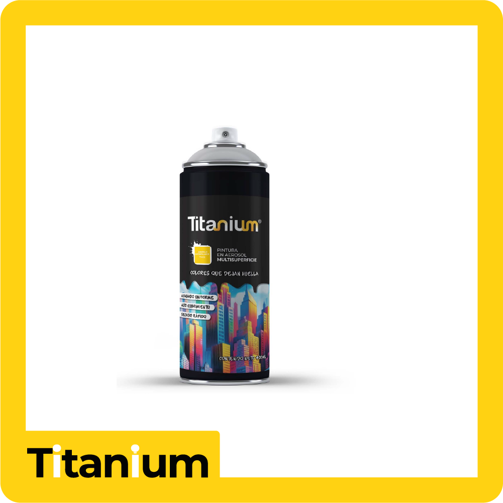 Aerosol titanium amarillo caterpillar 31 400ml