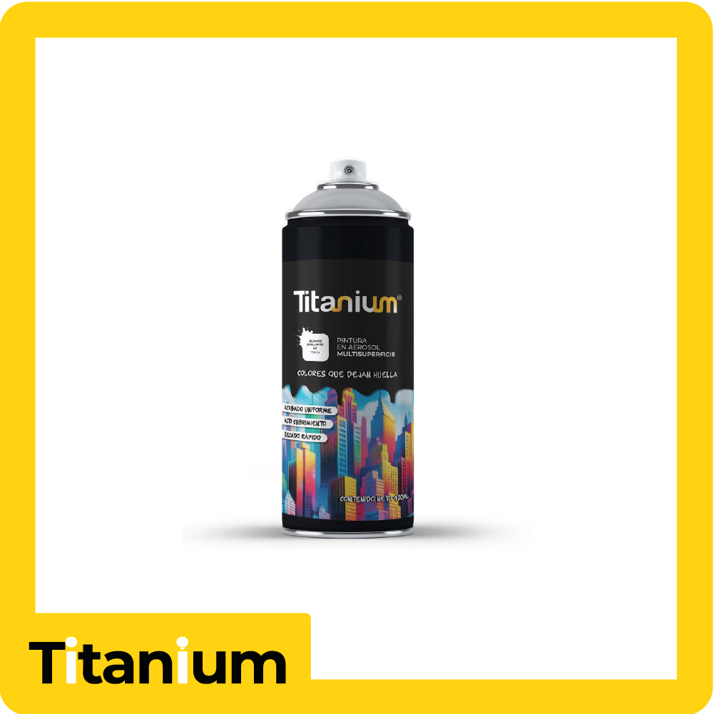[TTA124] Aerosol titanium blanco brillante 40 400ml