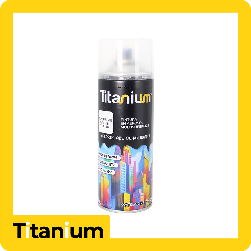 Aerosol titanium transparente mate 191 400ml