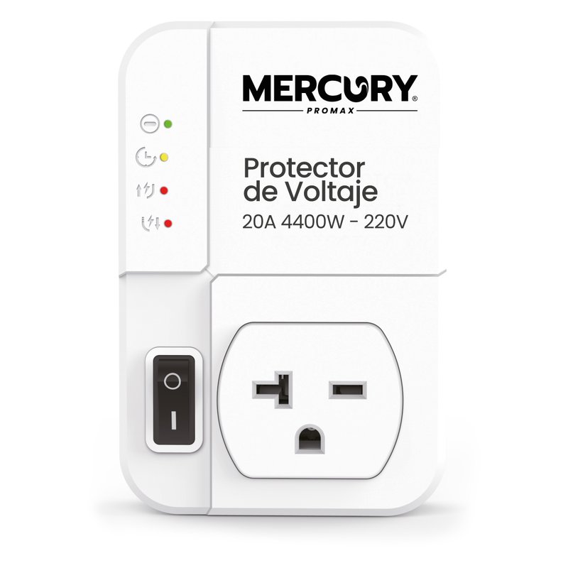 Protector de voltaje 20a 4400w 220v/ac mercury blister