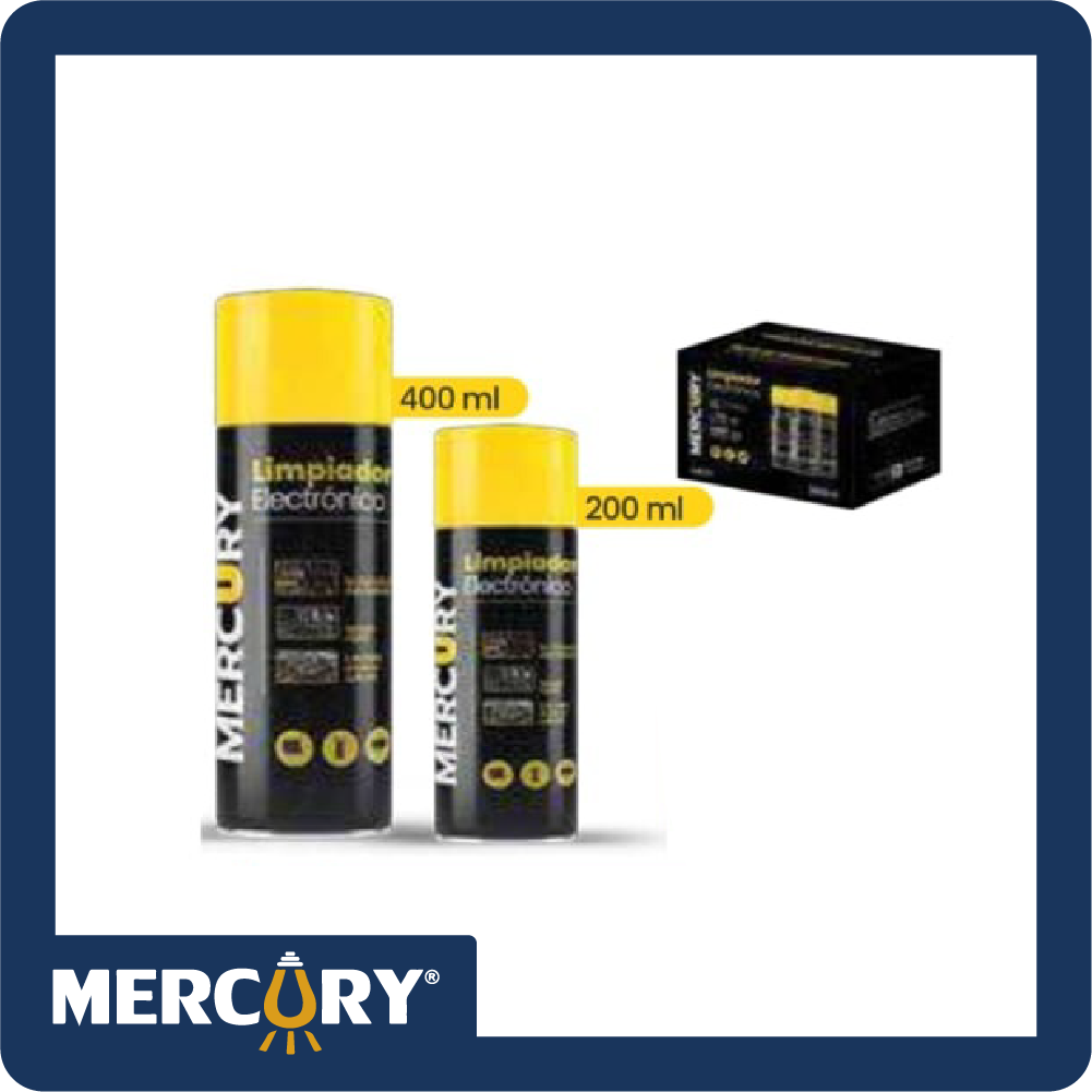 Limpiador electrónico mercury 400ml secado ultrarapido