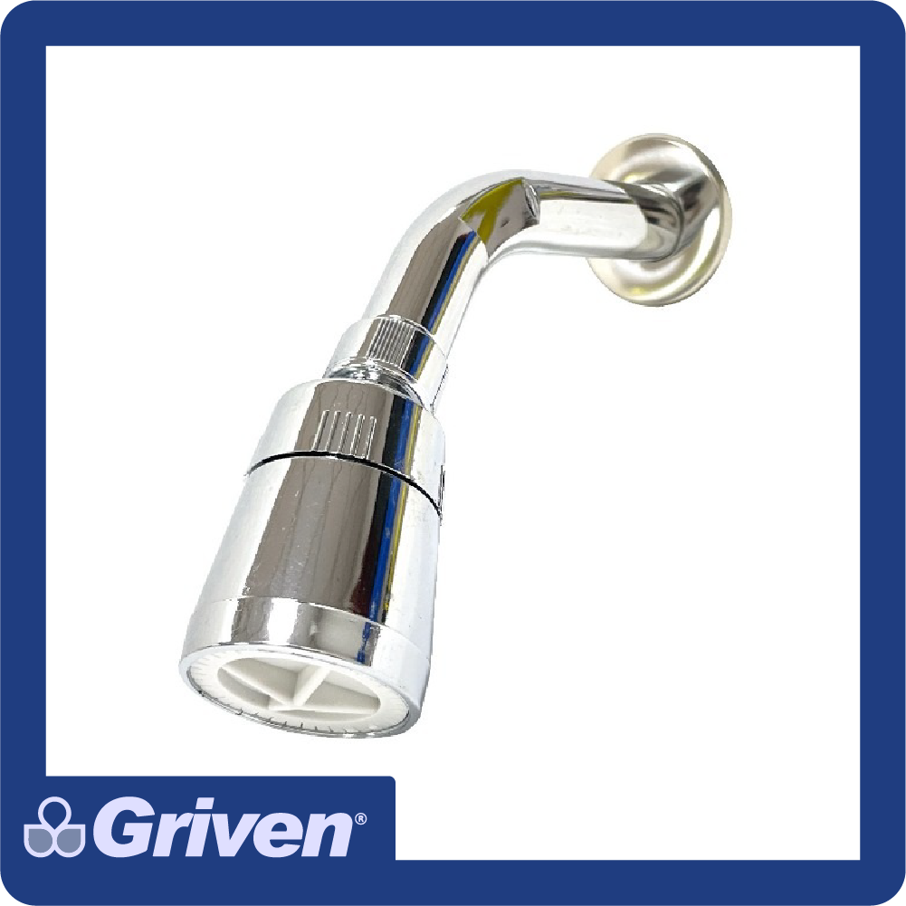 Regadera para ducha con brazo cromo