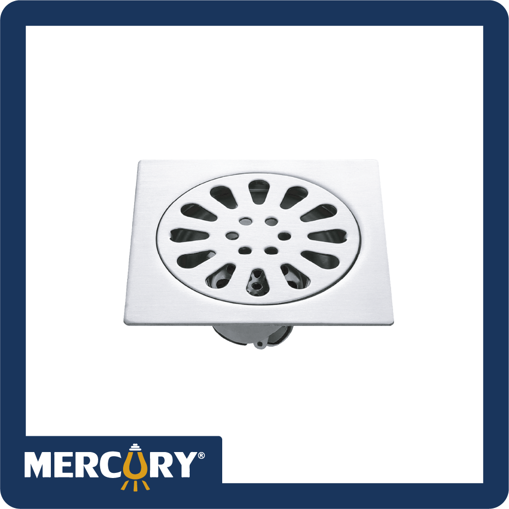 Rejilla bano 4" antiolor acero inoxidable/cromo