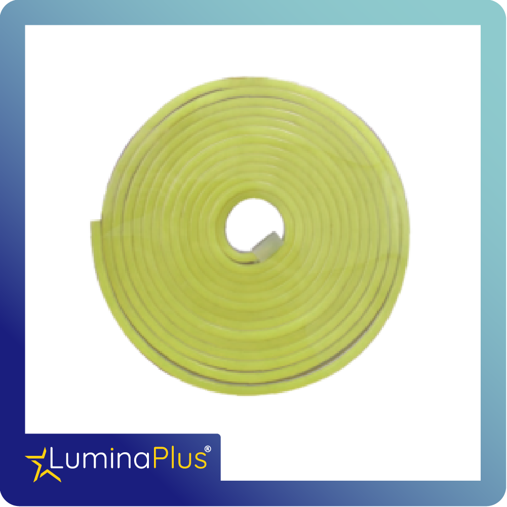 Cinta led neon flex luminaplus 12v rollo x5m calida 3500k