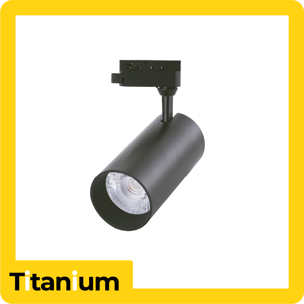 [TTA176] Spot led liso negro titanium 20w 3000k