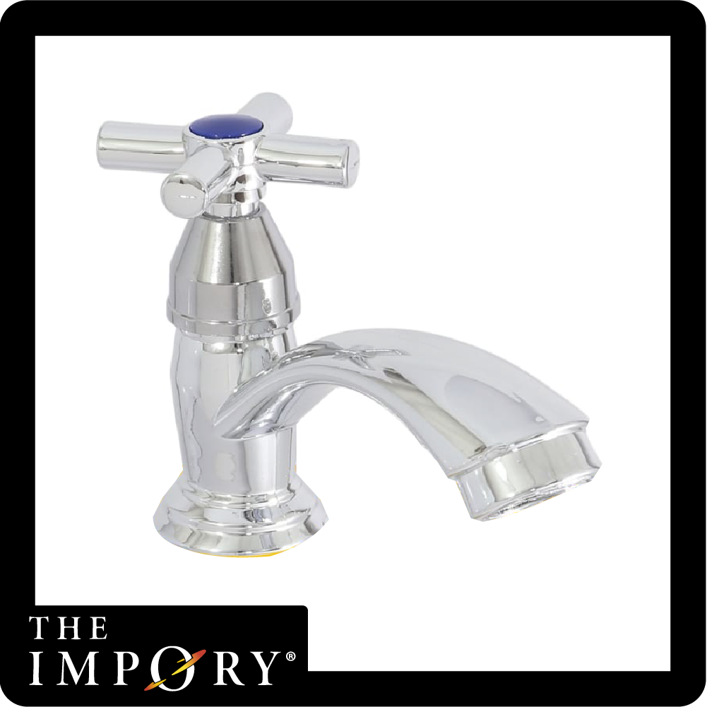 [IM-084] Llave lavamanos cromada manija estrella ABS (JG-P6)