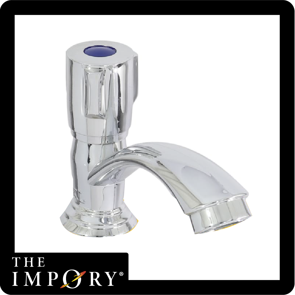 Llave lavamanos cromada pomo ABS (JG-P8)