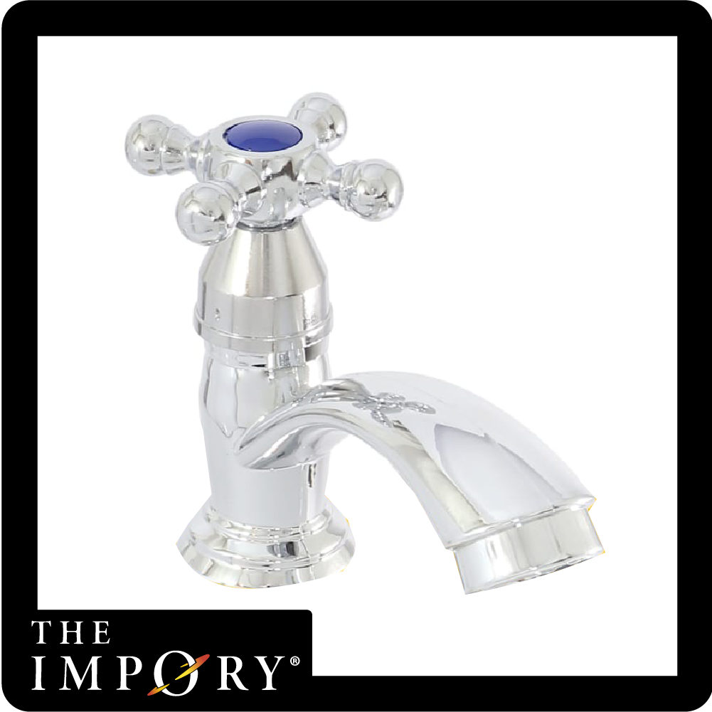 Llave lavamanos cromada manija jardin ABS (JG-P14M)