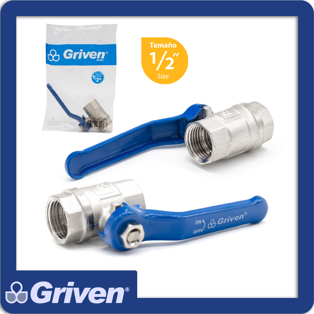 Valvula 1/2" - plateado cobre