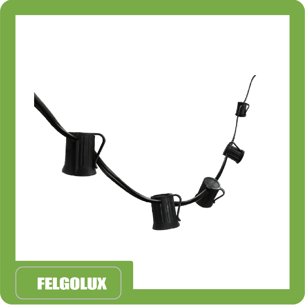 Ramal extension 20x e27 120-220v 20awg 7m ip44