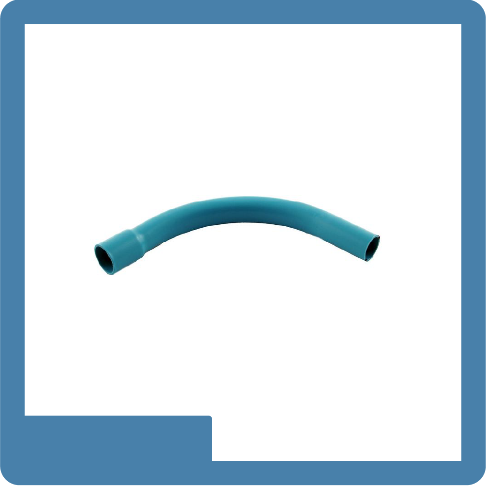 Curva pvc larga 1/2