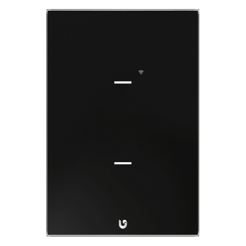 [TIC54] Interruptor doble smart home touch black wifi gen2