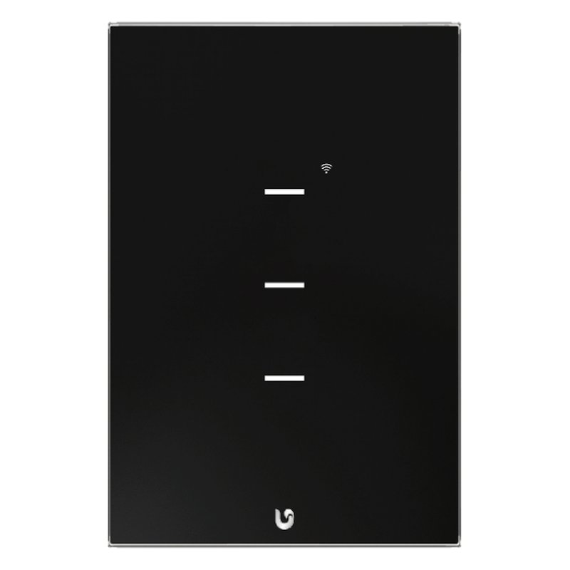 [TIC55] Interruptor triple smart home touch black wifi gen2