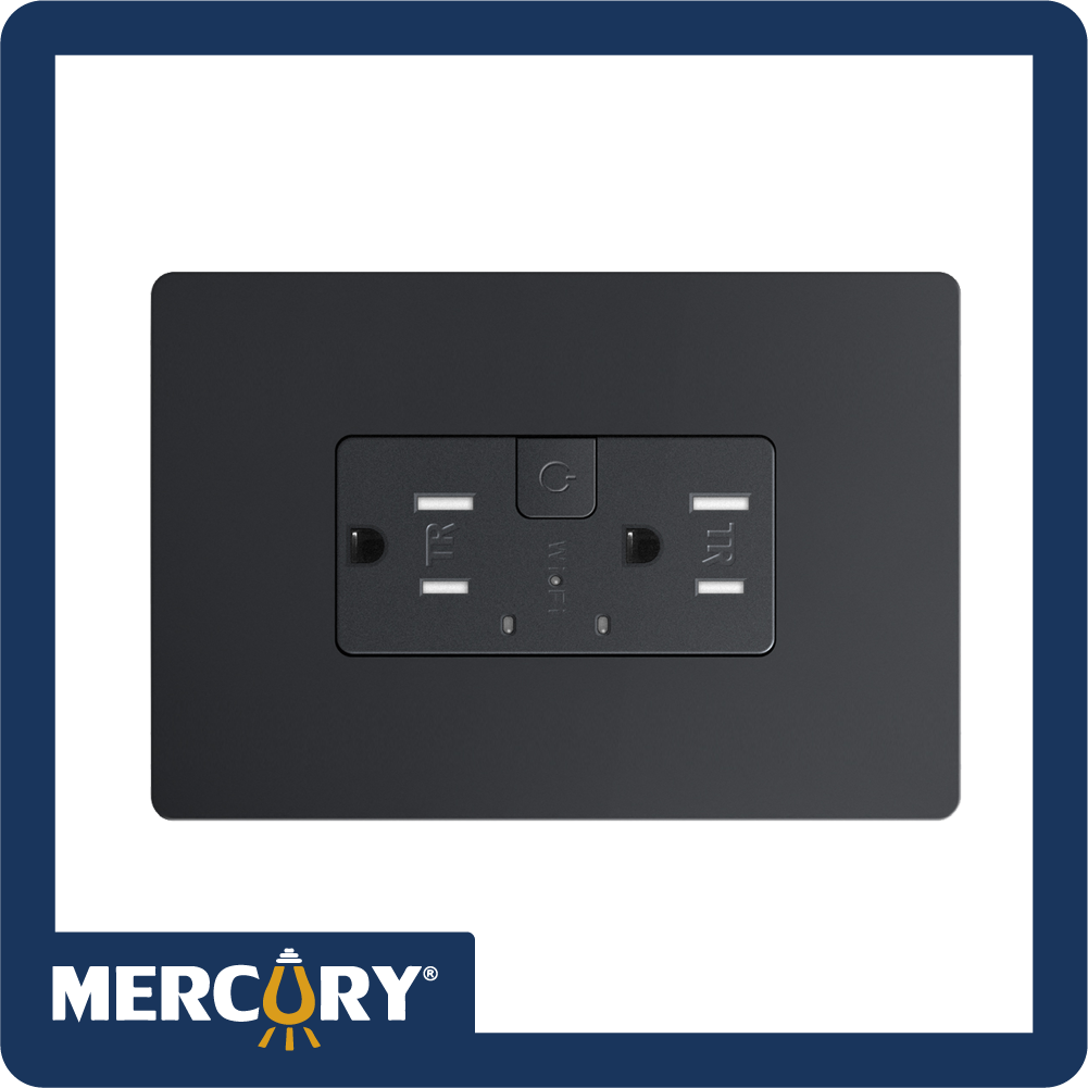 Toma doble smart home black/wifi gen2