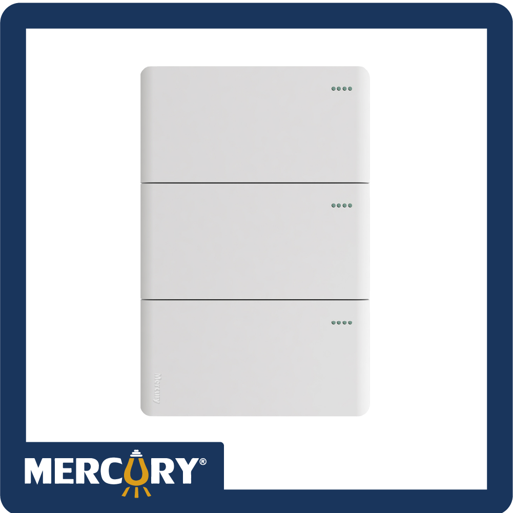 [ETI258] Interruptor triple conmutable mercury l/infinity white