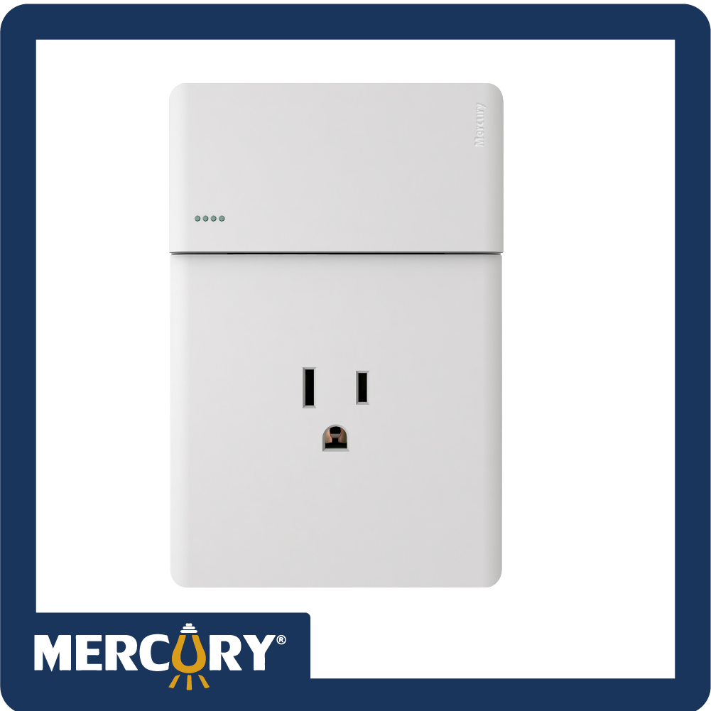 Toma + interruptor mercury l/infinity white